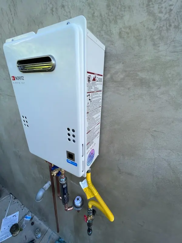Tankless water heater installation for Sharp homes